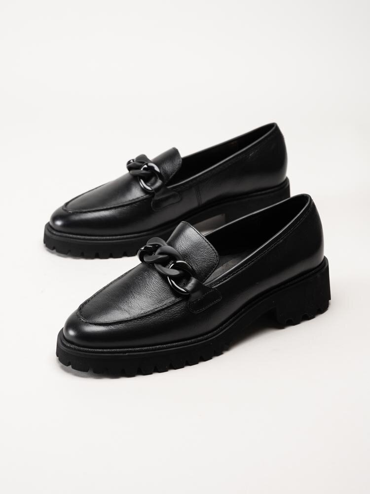 Ara - Kent 2.0 - Svarta loafers i skinn