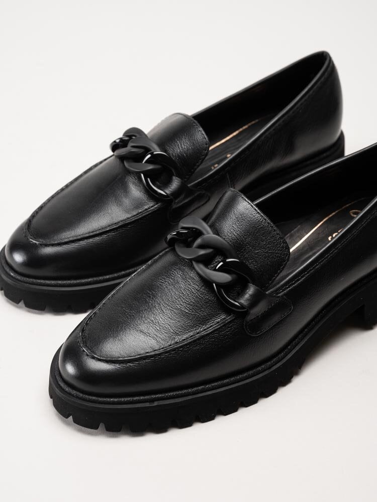 Ara - Kent 2.0 - Svarta loafers i skinn