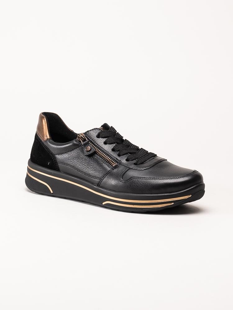 Ara - Sapporo 2.0 - Svarta sneakers i skinn