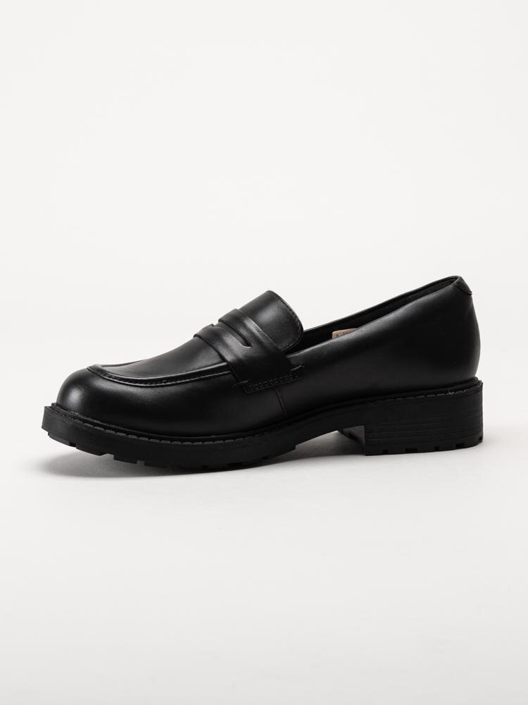 Clarks - Orinoco2 Penny - Svarta loafers i skinn