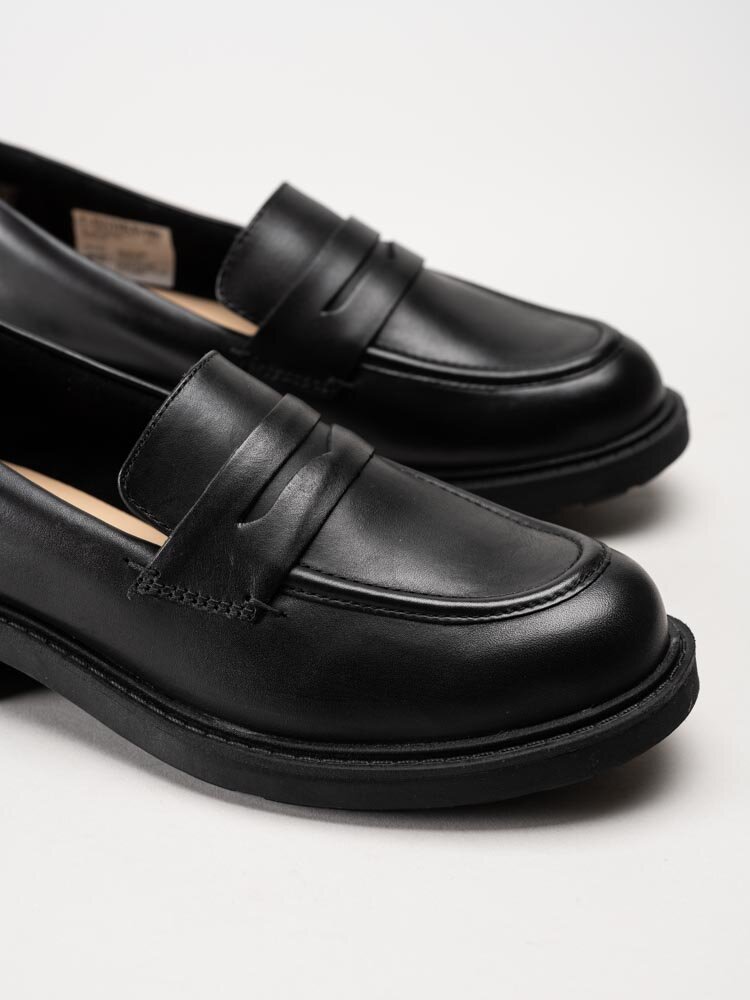 Clarks - Orinoco2 Penny - Svarta loafers i skinn