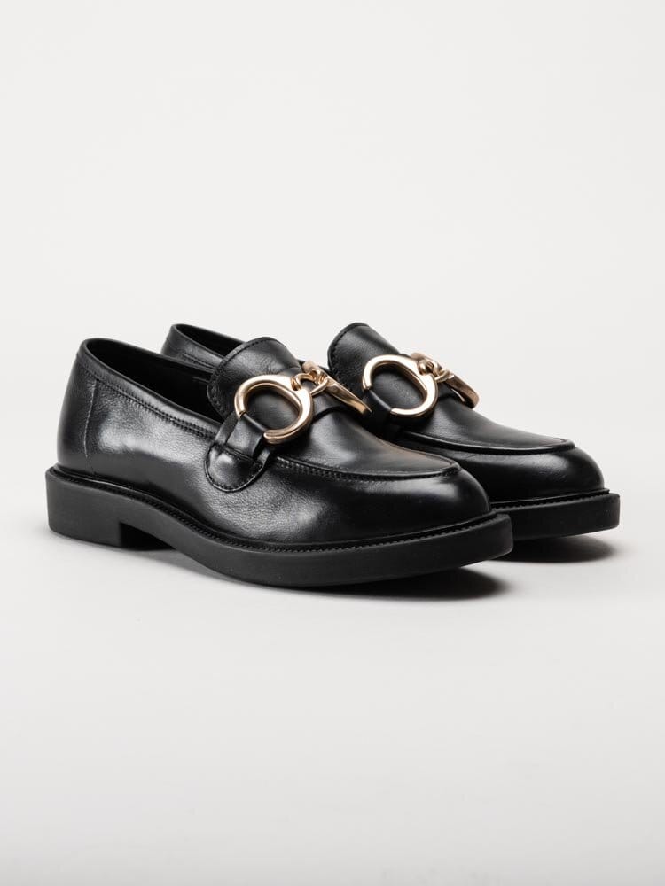 Copenhagen Shoes - Come With Me - Svarta loafers i skinn