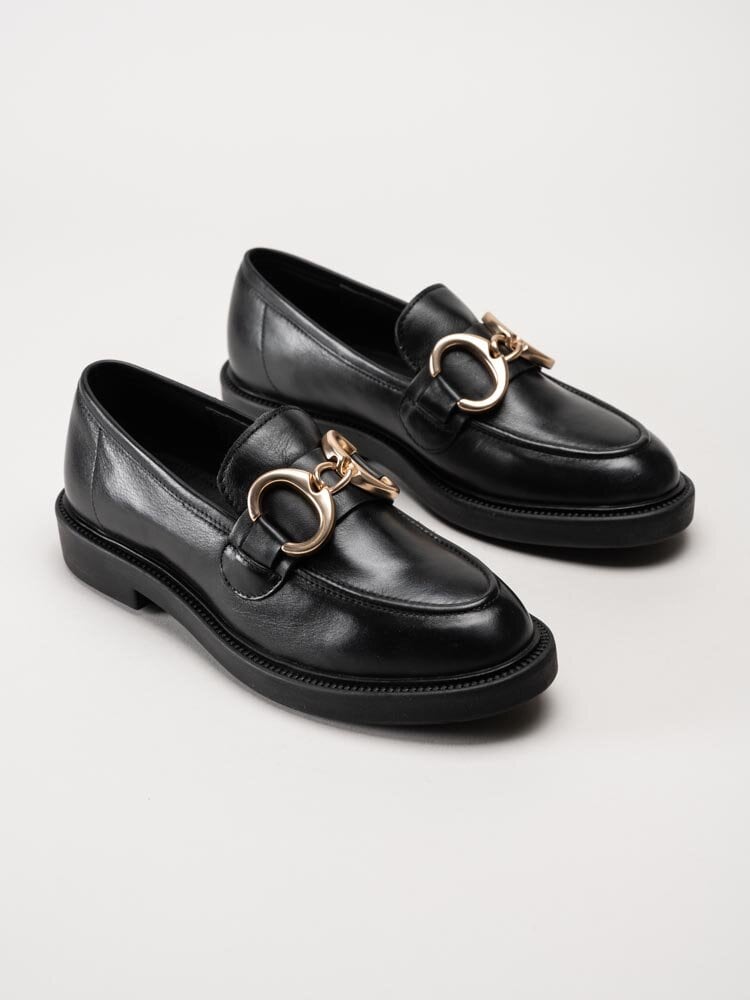 Copenhagen Shoes - Come With Me - Svarta loafers i skinn