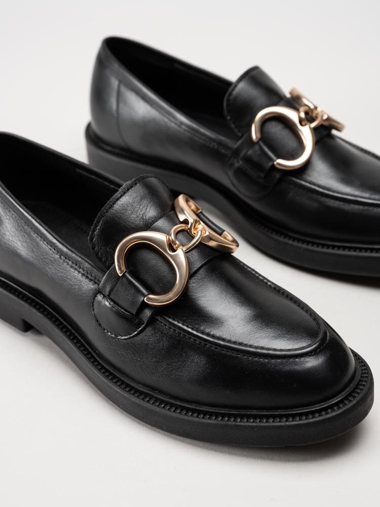 Copenhagen Shoes - Come With Me - Svarta loafers i skinn