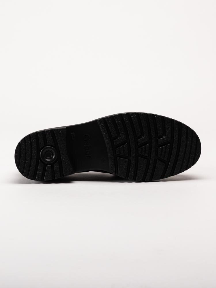 Gabor - Svarta loafers i skinn