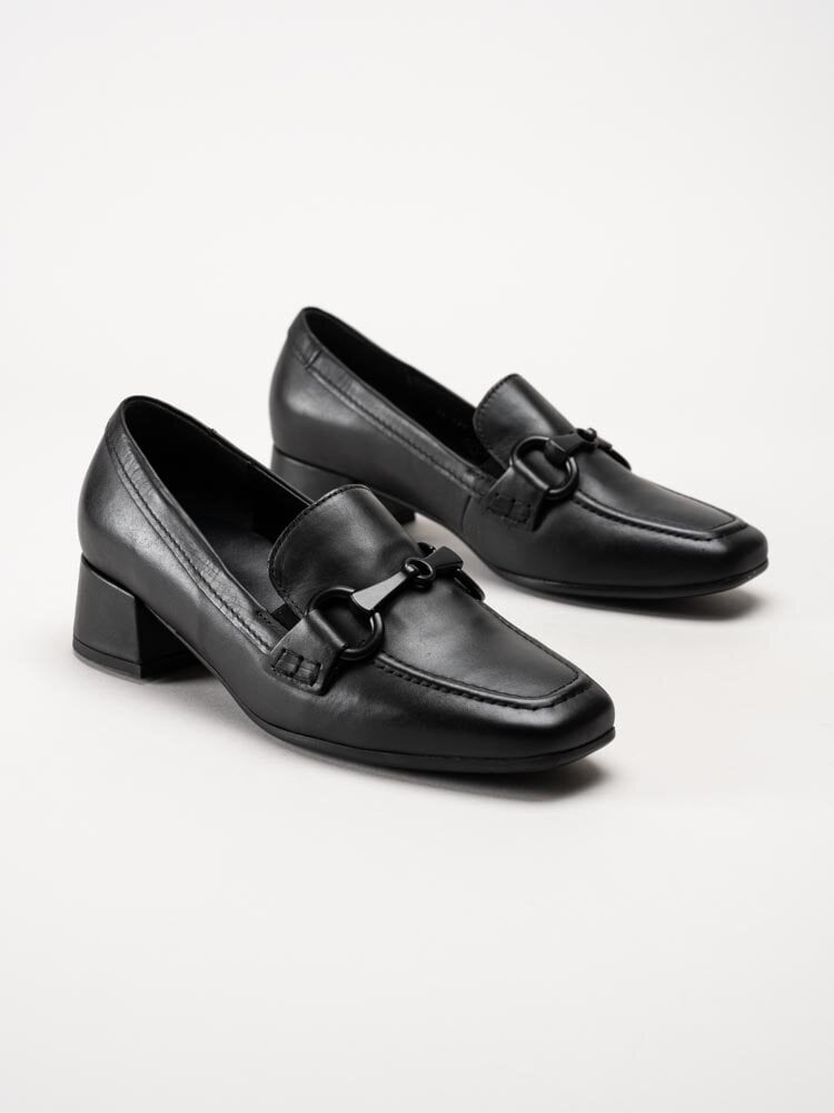 Gabor - Svarta loafers i skinn