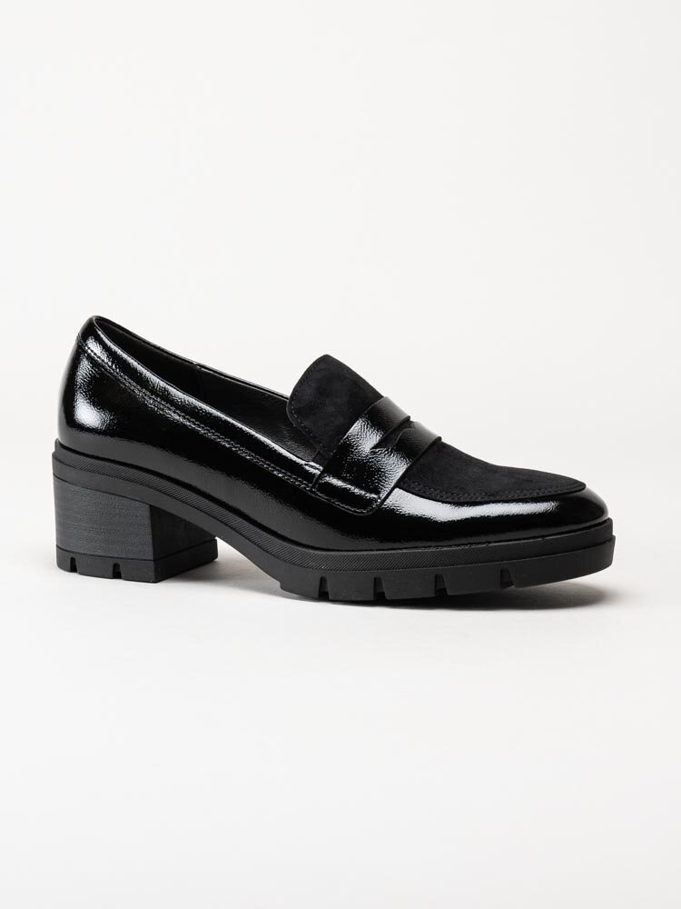 Gabor - Svarta loafers i lack