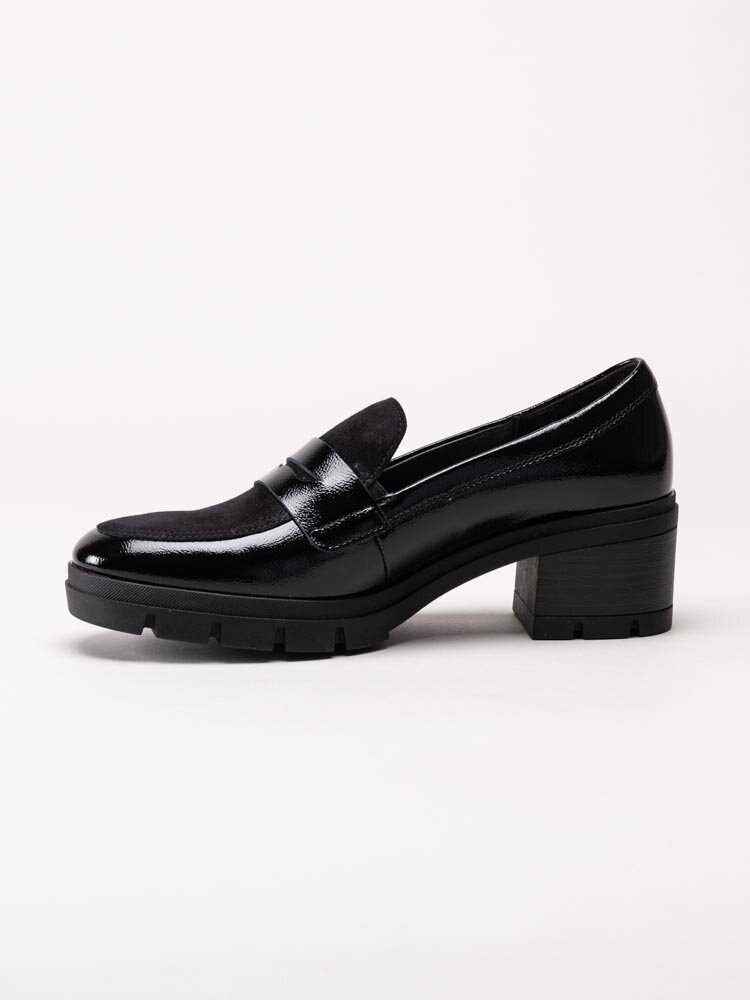 Gabor - Svarta loafers i lack