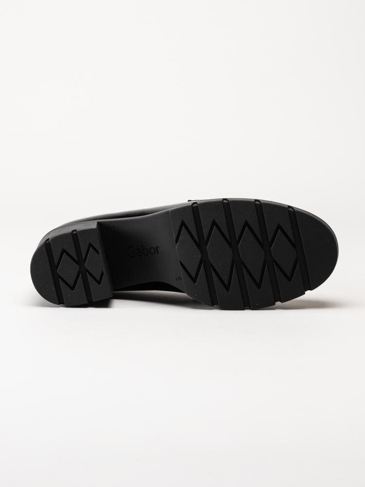 Gabor - Svarta loafers i lack