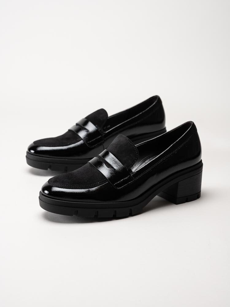 Gabor - Svarta loafers i lack