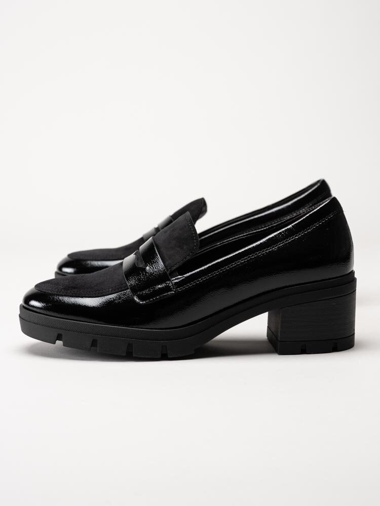 Gabor - Svarta loafers i lack