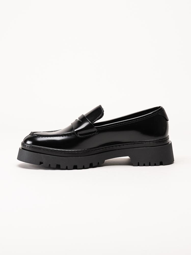 Gant Footwear - Aligrey - Svarta chunky loafers i polidoskinn