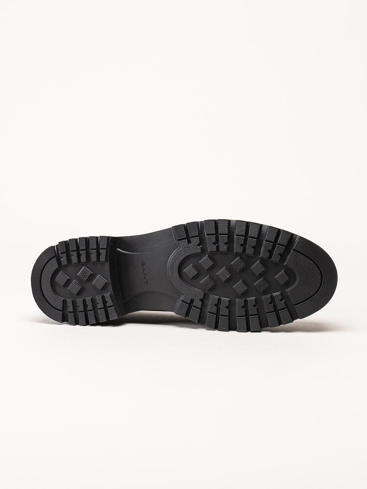 Gant Footwear - Aligrey - Svarta chunky loafers i polidoskinn