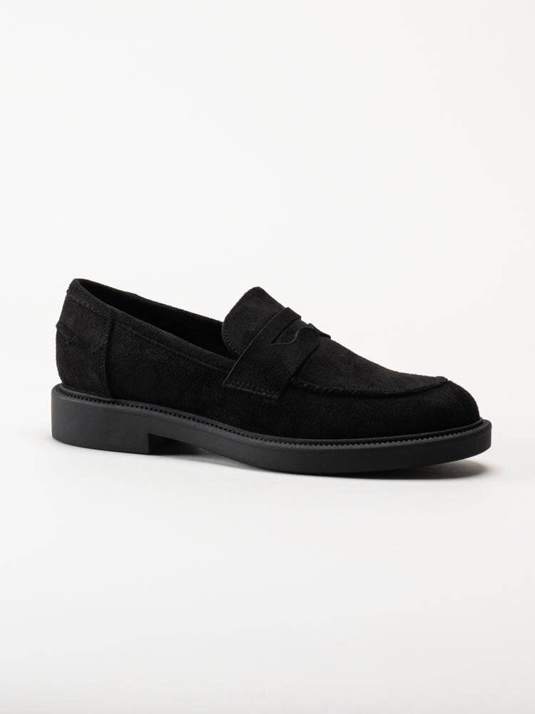 Duffy - Svarta loafers i textil