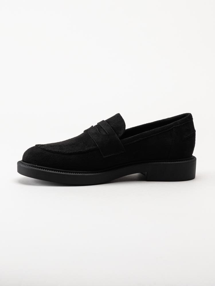 Duffy - Svarta loafers i textil