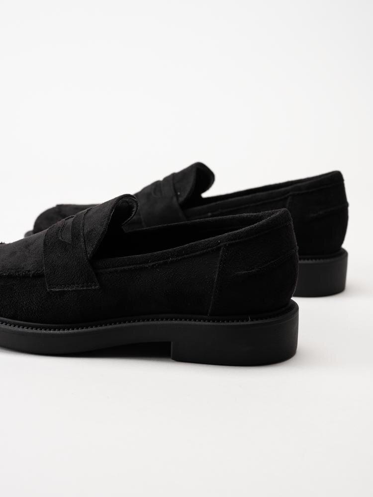 Duffy - Svarta loafers i textil