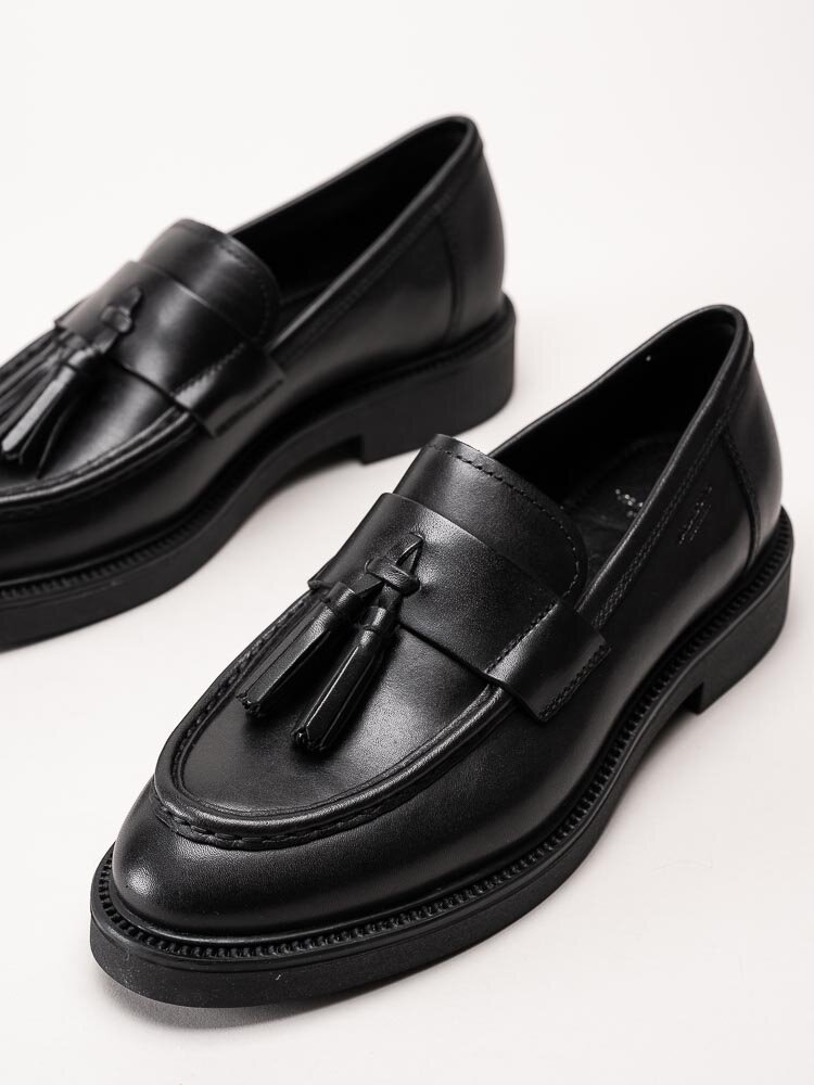 Vagabond - Alex W - Svarta loafers i skinn