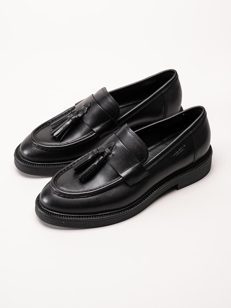 Vagabond - Alex W - Svarta loafers i skinn