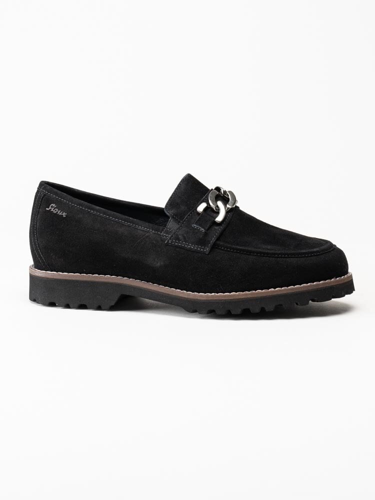 Sioux - Meredith 734 - Svarta loafers i mocka