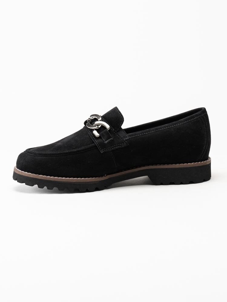 Sioux - Meredith 734 - Svarta loafers i mocka