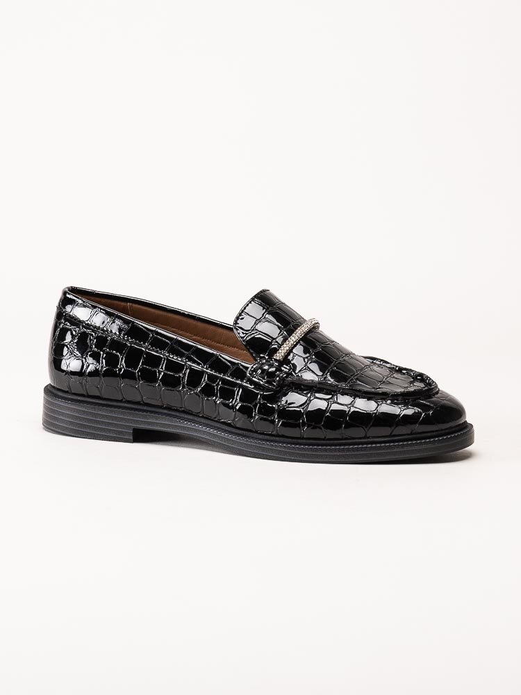 Copenhagen Shoes - Loafers Lovely - Svarta loafers i lackskinn