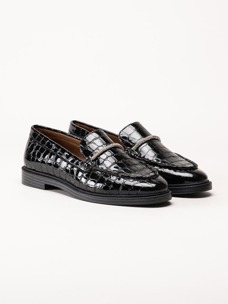 Copenhagen Shoes - Loafers Lovely - Svarta loafers i lackskinn