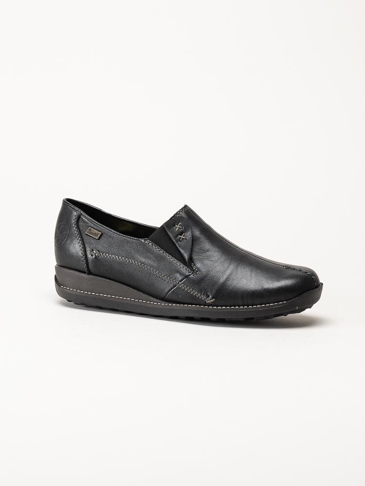 Rieker - Svarta slip on skor med Rieker-Tex