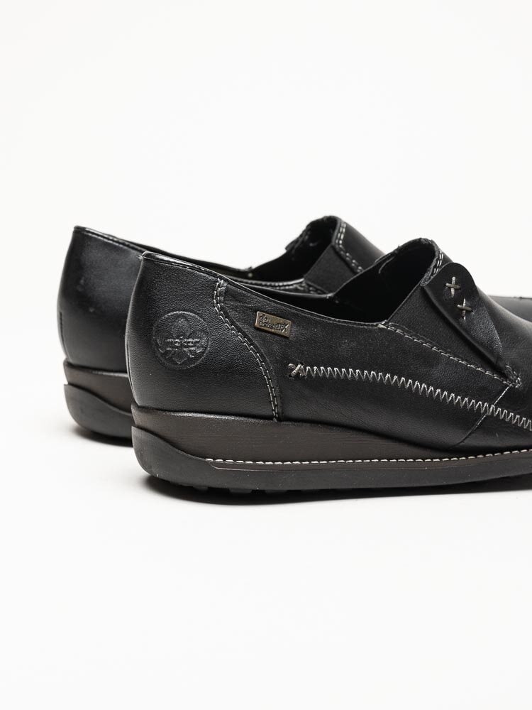 Rieker - Svarta slip on skor med Rieker-Tex