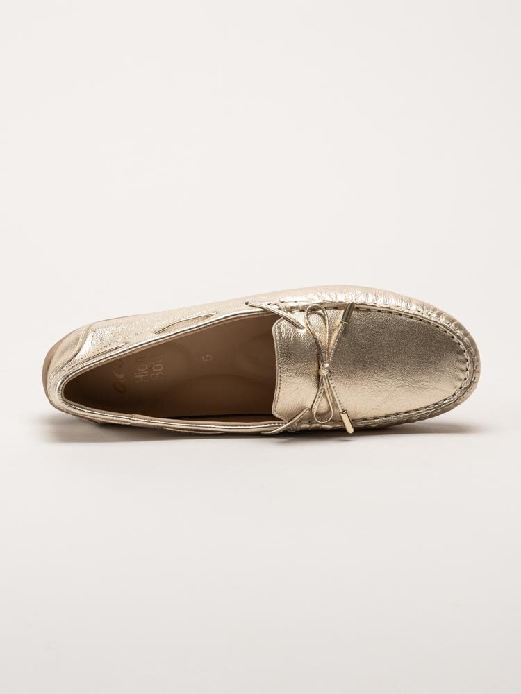 Ara - Alabama - Guldfärgade loafers i skinn