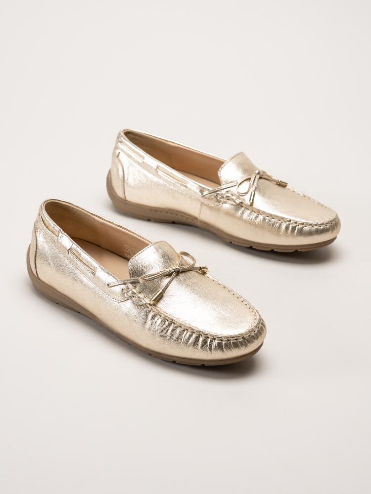 Ara - Alabama - Guldfärgade loafers i skinn