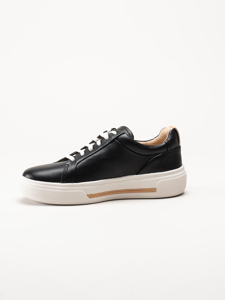 Clarks - Hollyhock Walk - Svarta sneakers i skinn