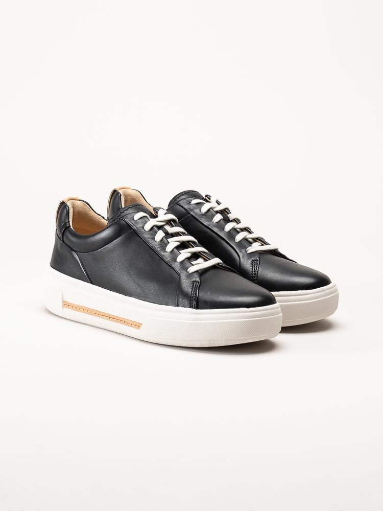 Clarks - Hollyhock Walk - Svarta sneakers i skinn