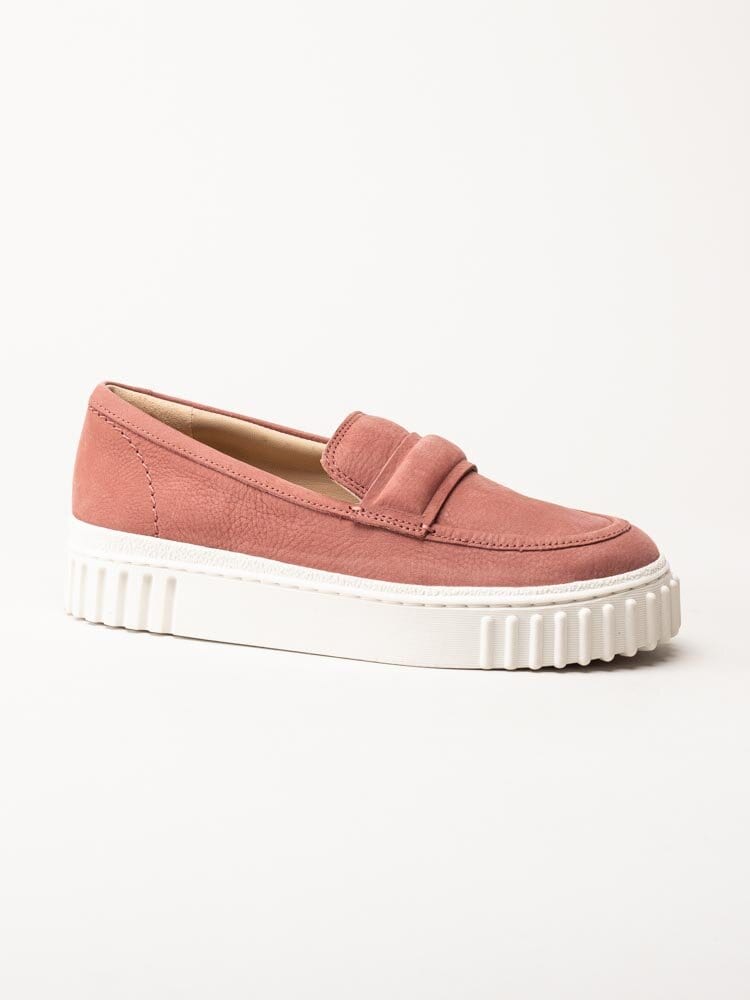 Clarks - Mayhill Cove - Rosa lågskor i nubuck