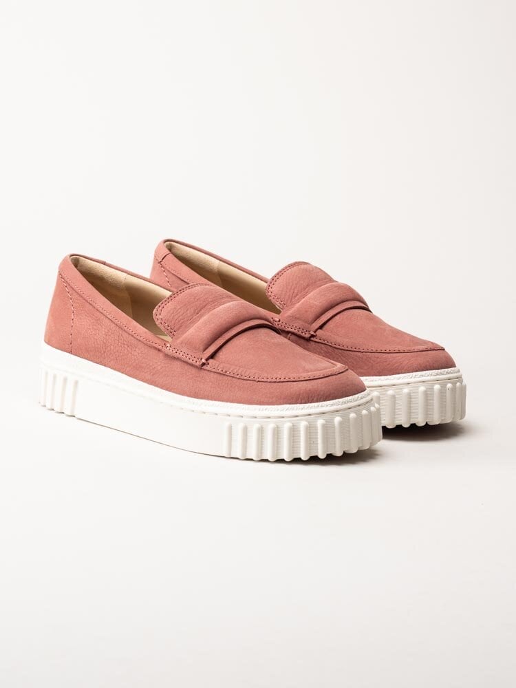 Clarks - Mayhill Cove - Rosa lågskor i nubuck