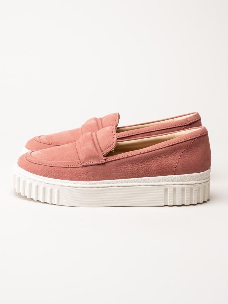 Clarks - Mayhill Cove - Rosa lågskor i nubuck