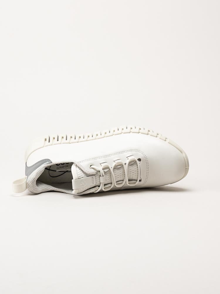 Ecco - Gruuv W Sneaker - Off white promenadskor i skinn
