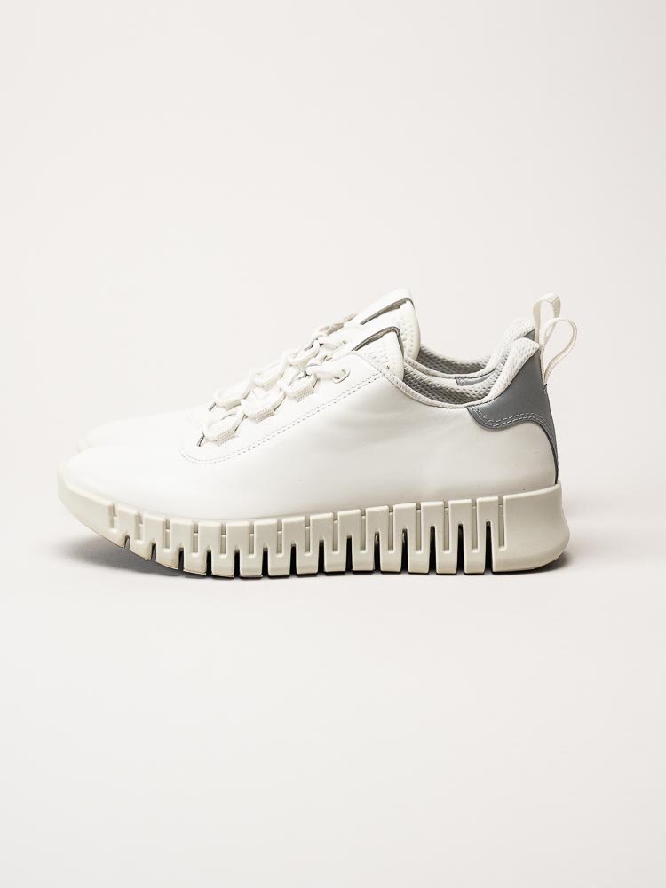 Ecco - Gruuv W Sneaker - Off white promenadskor i skinn