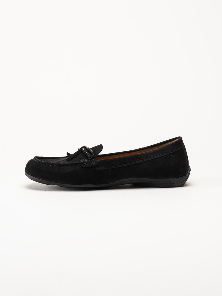 Gabor - Svarta loafers i mocka