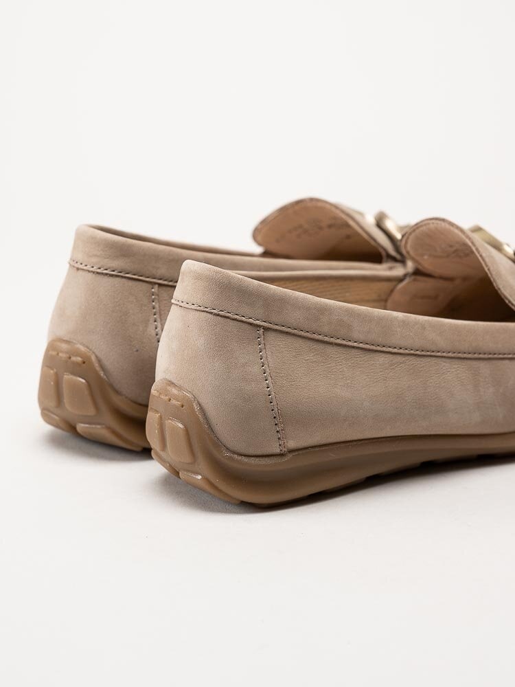 Gabor - Beige loafers i nubuck