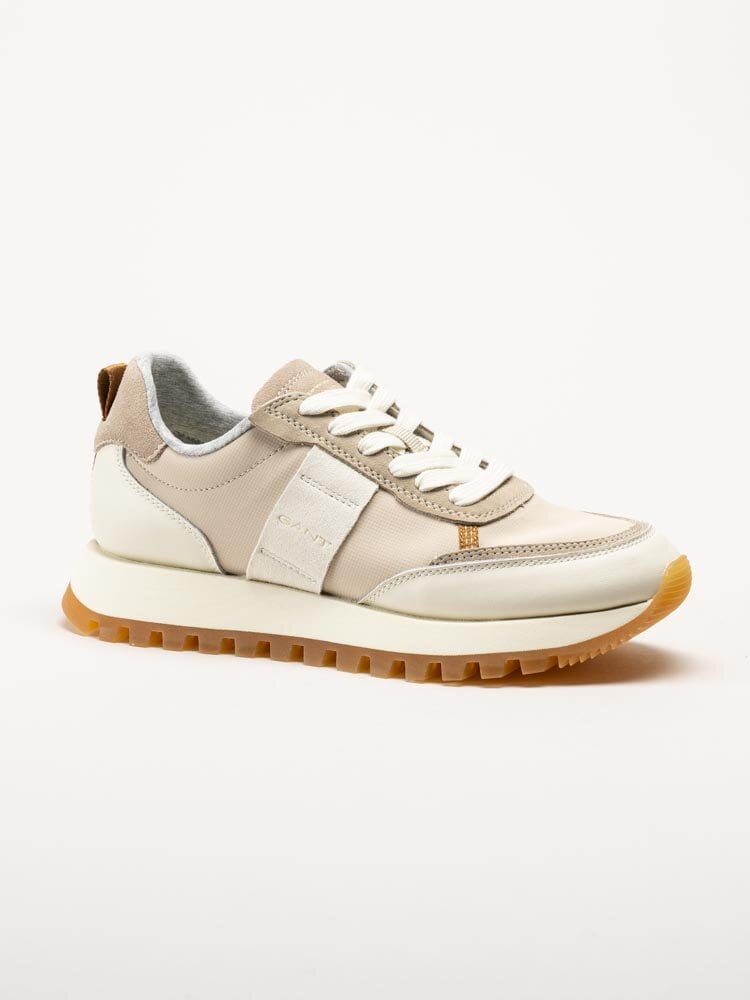 Gant Footwear - Caffay Sneaker - Beige sneakers i skinn