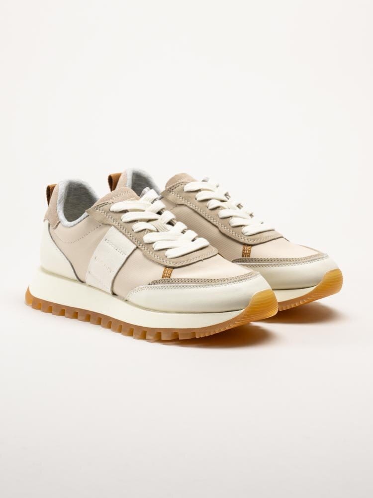 Gant Footwear - Caffay Sneaker - Beige sneakers i skinn