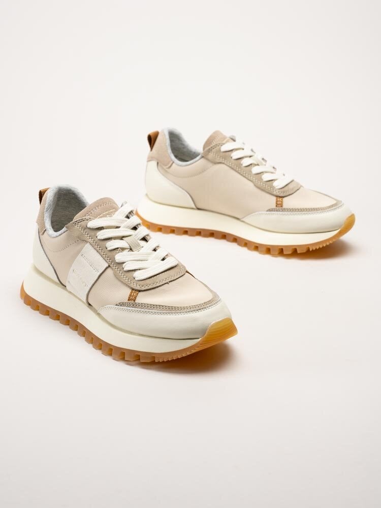 Gant Footwear - Caffay Sneaker - Beige sneakers i skinn
