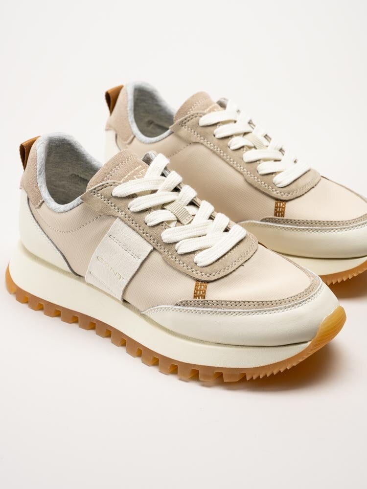 Gant Footwear - Caffay Sneaker - Beige sneakers i skinn