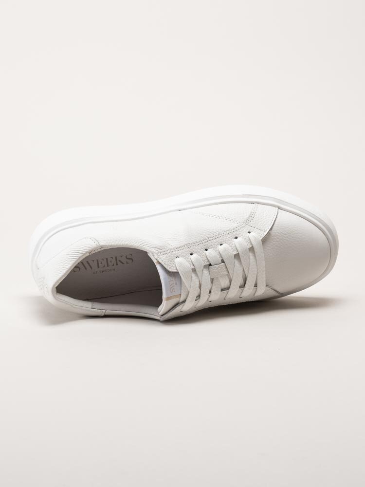 Sweeks - Vanja - Vita sneakers i skinn