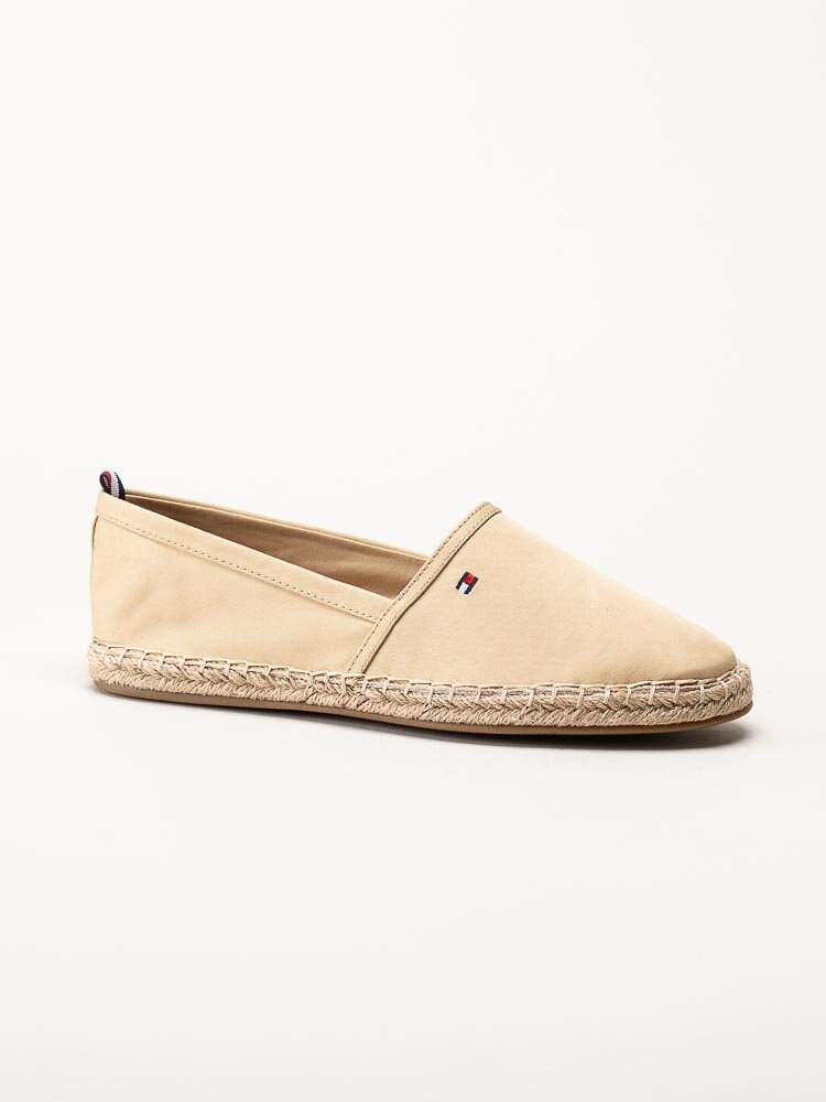 Tommy Hilfiger - Flat Espadrille - Beige espadrillos i textil