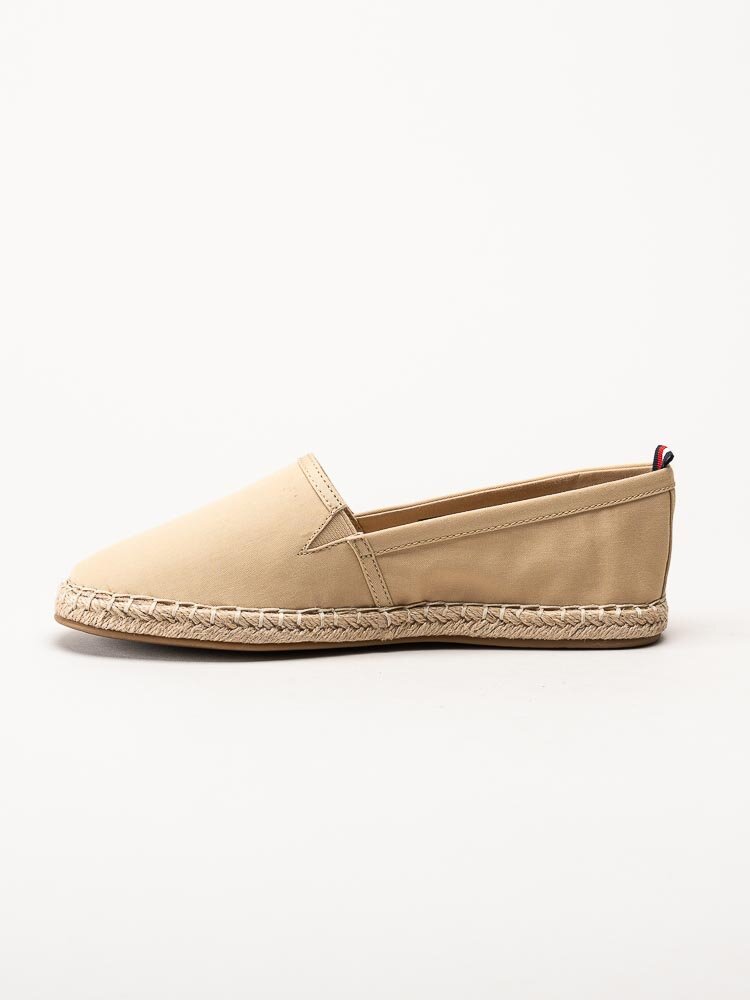 Tommy Hilfiger - Flat Espadrille - Beige espadrillos i textil