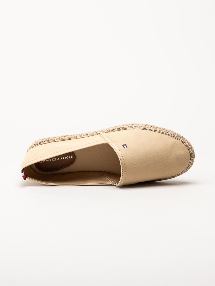 Tommy Hilfiger - Flat Espadrille - Beige espadrillos i textil