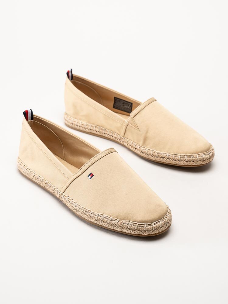 Tommy Hilfiger - Flat Espadrille - Beige espadrillos i textil