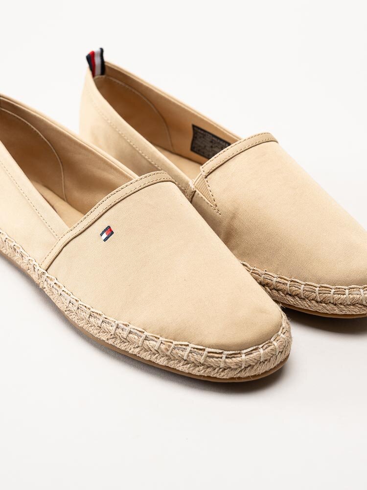 Tommy Hilfiger - Flat Espadrille - Beige espadrillos i textil