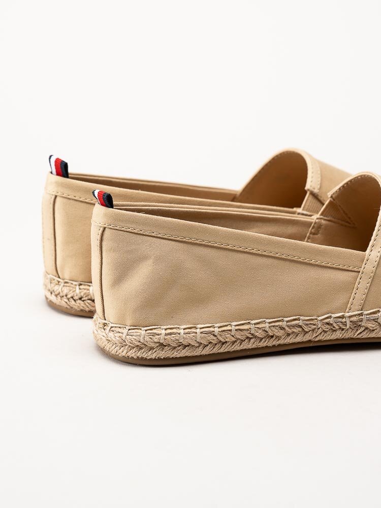 Tommy Hilfiger - Flat Espadrille - Beige espadrillos i textil